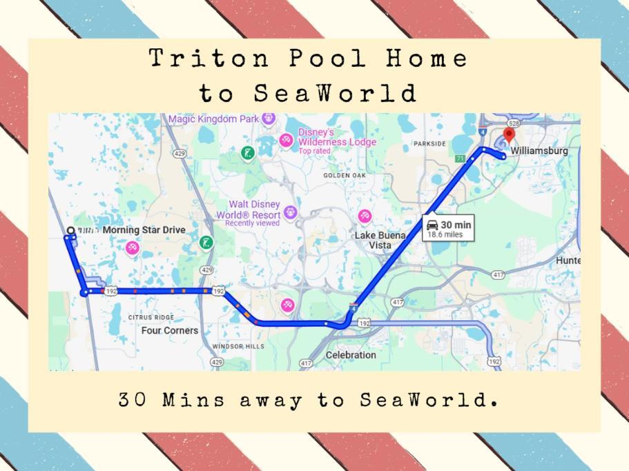 Triton Vacation Pool Home Near Disney Orlando Extérieur photo