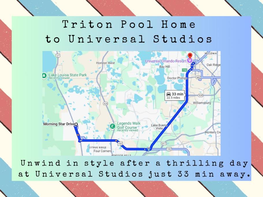 Triton Vacation Pool Home Near Disney Orlando Extérieur photo
