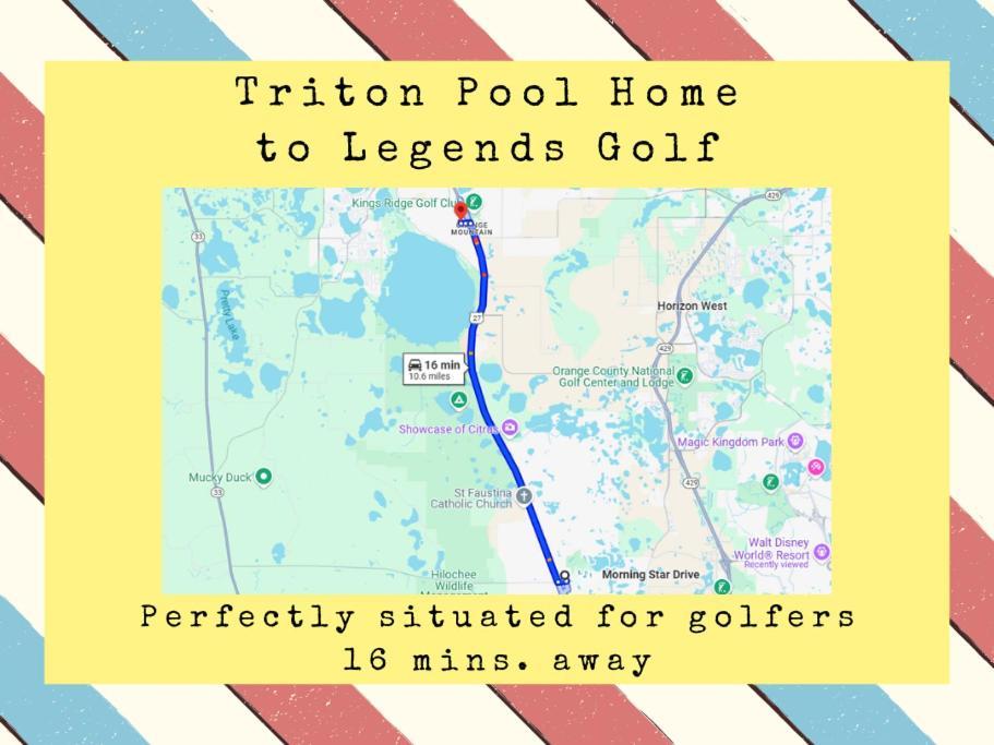 Triton Vacation Pool Home Near Disney Orlando Extérieur photo